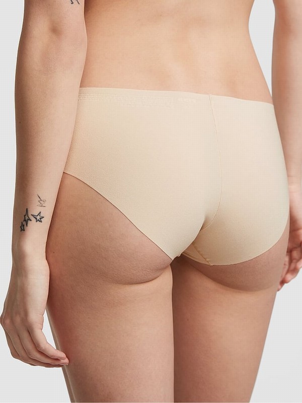 Beige Victoria Secret Nude Marzipan Hipster No Show Underwear | YVEDL8720