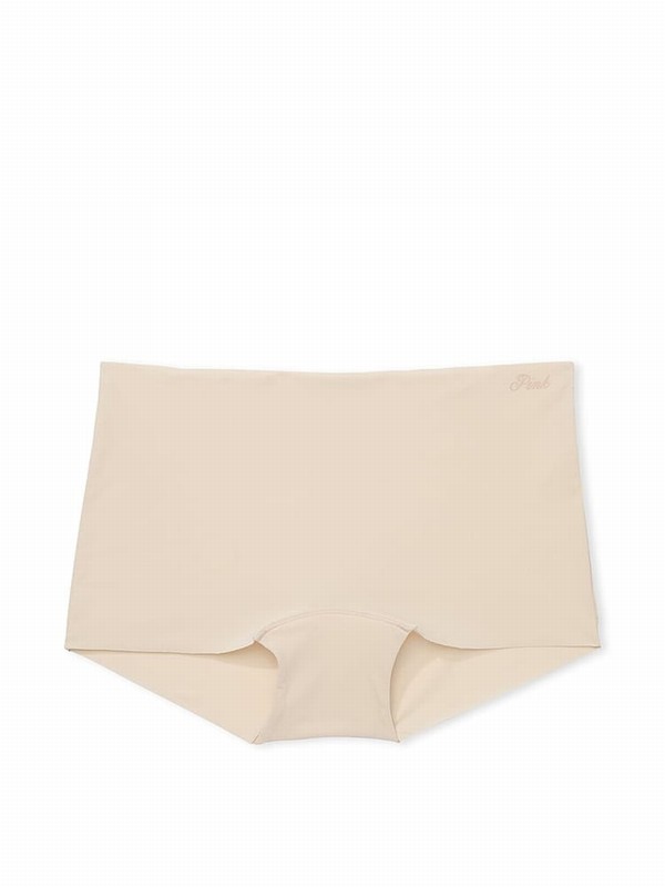 Beige Victoria Secret Nude Marzipan No Show Underwear | VBFID6934