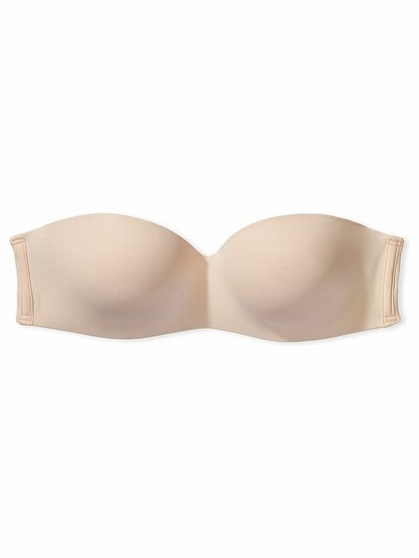 Beige Victoria Secret Nude Marzipan Strapless Multiway Push Up Bras | MFEHK9832