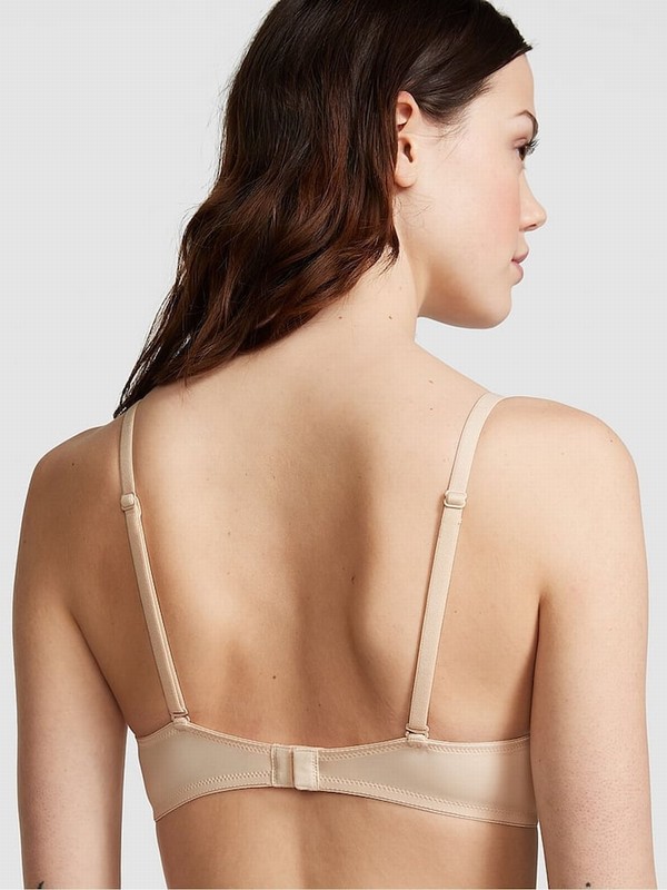 Beige Victoria Secret Nude Marzipan T Shirt Bras | YGNPZ3158