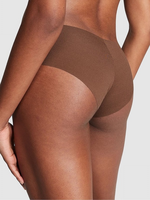 Beige Victoria Secret Nude Mousse Cheeky No Show Underwear | TDVXE0413