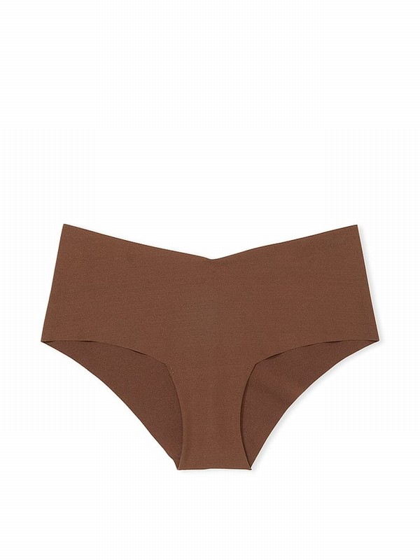Beige Victoria Secret Nude Mousse Cheeky No Show Underwear | TDVXE0413