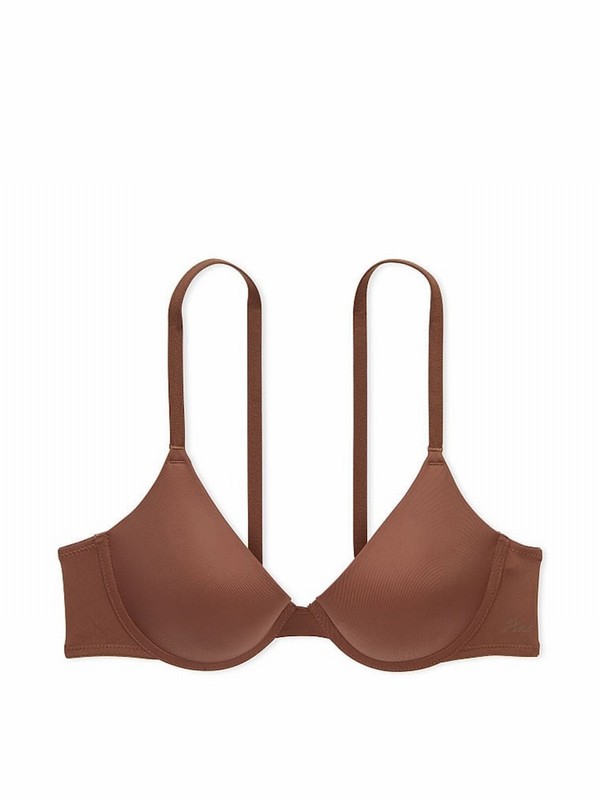 Beige Victoria Secret Nude Mousse Push Up Bras | PCYHS1082