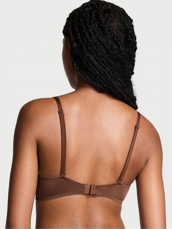 Beige Victoria Secret Nude Mousse T Shirt Bras | SNVCK7420