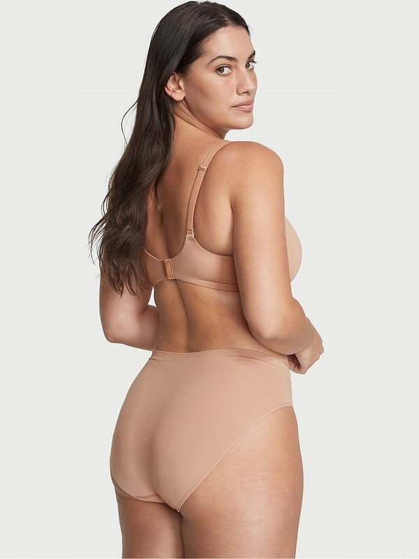 Beige Victoria Secret Nude Praline Brief Underwear | RLQXZ4305