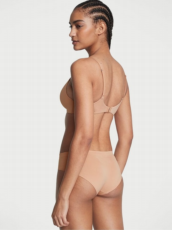 Beige Victoria Secret Nude Praline Hipster Underwear | YFKIJ1847