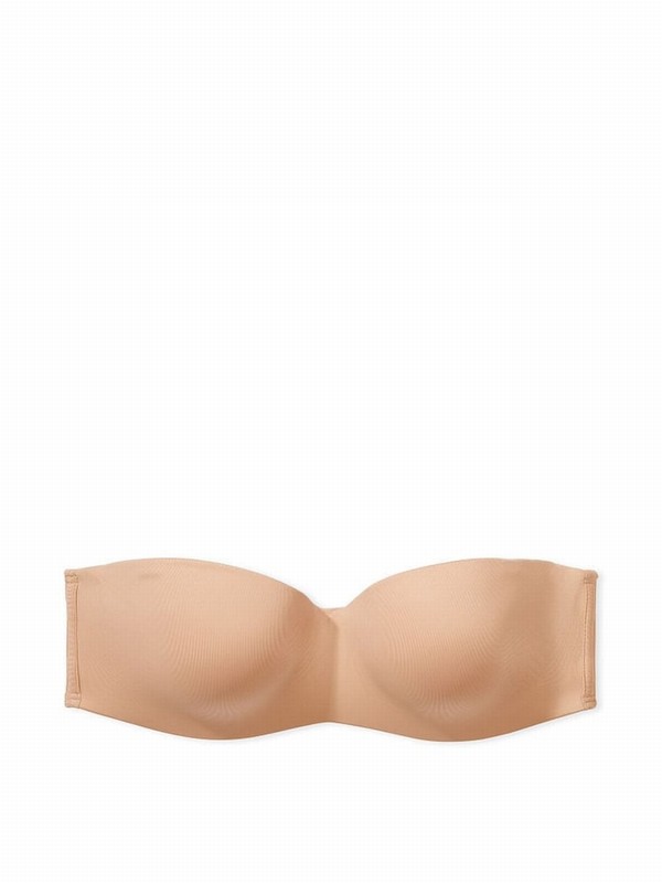 Beige Victoria Secret Nude Praline Lightly Lined Strapless Multiway Bras | ASOHB4621
