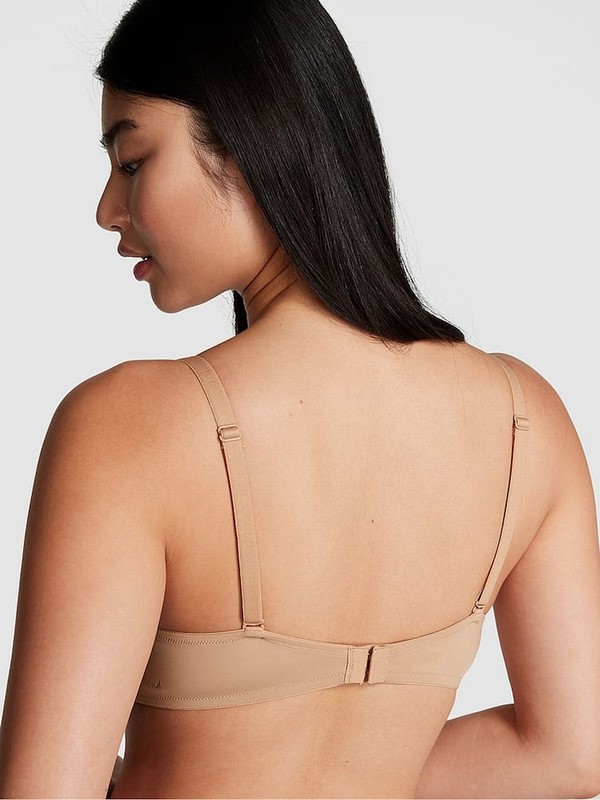 Beige Victoria Secret Nude Praline Non WiLightly Lined Bras | KAWOZ6205