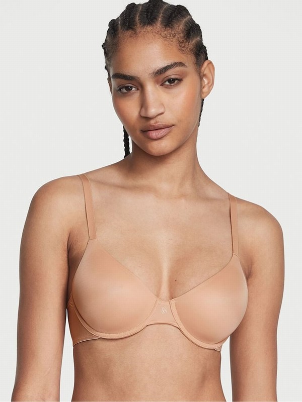 Beige Victoria Secret Praline Nude AngeLightly Lined Full Cup Bras | ORYEJ1256