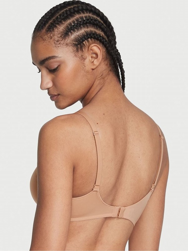 Beige Victoria Secret Praline Nude AngeLightly Lined Full Cup Bras | ORYEJ1256