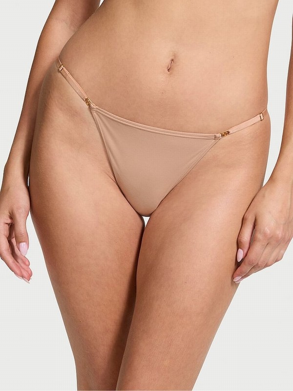 Beige Victoria Secret Praline Nude Bikini Underwear | HIWVD7284