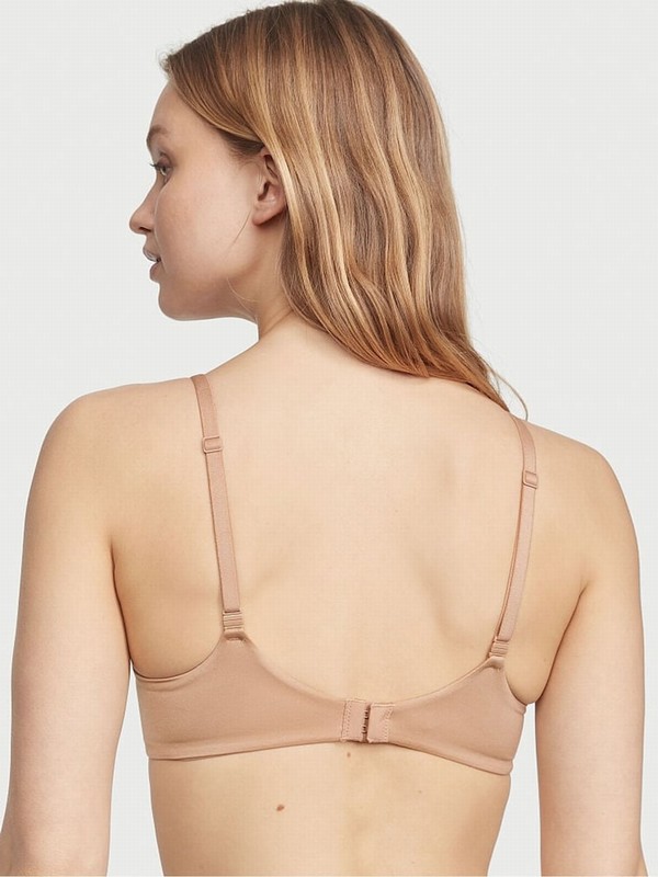 Beige Victoria Secret Praline Nude Demi Bras | KFWUI0325