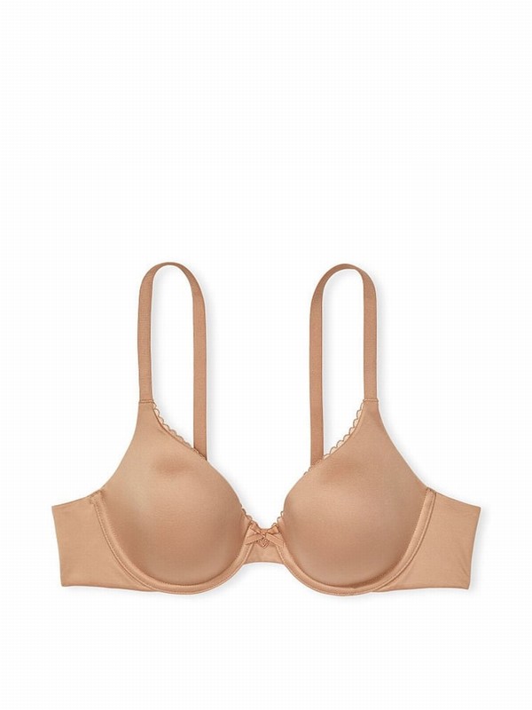 Beige Victoria Secret Praline Nude Full Cup Bras | OGBNU3719