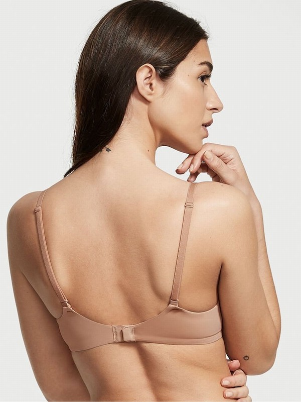 Beige Victoria Secret Praline Nude Full Cup Push Up Bras | GZHKT3469