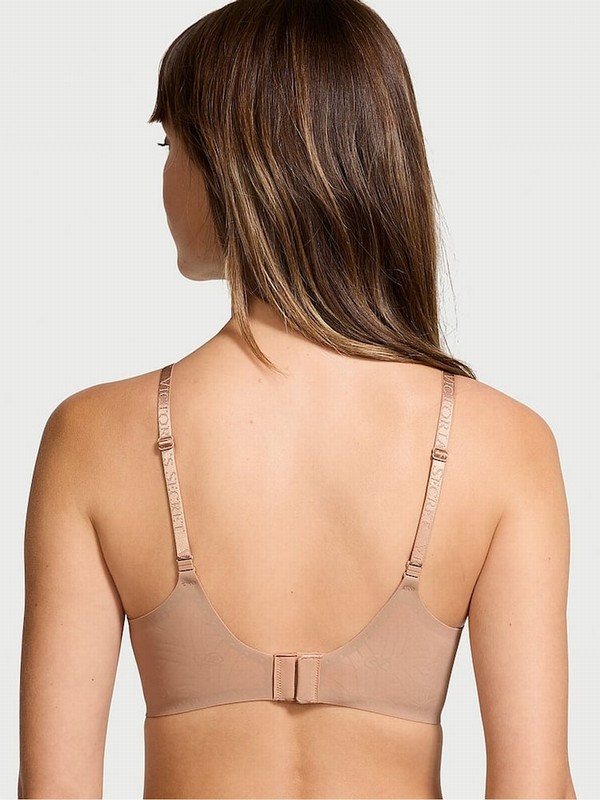Beige Victoria Secret Praline Nude Lightly Lined Loungelette Bras | SDKXN9245