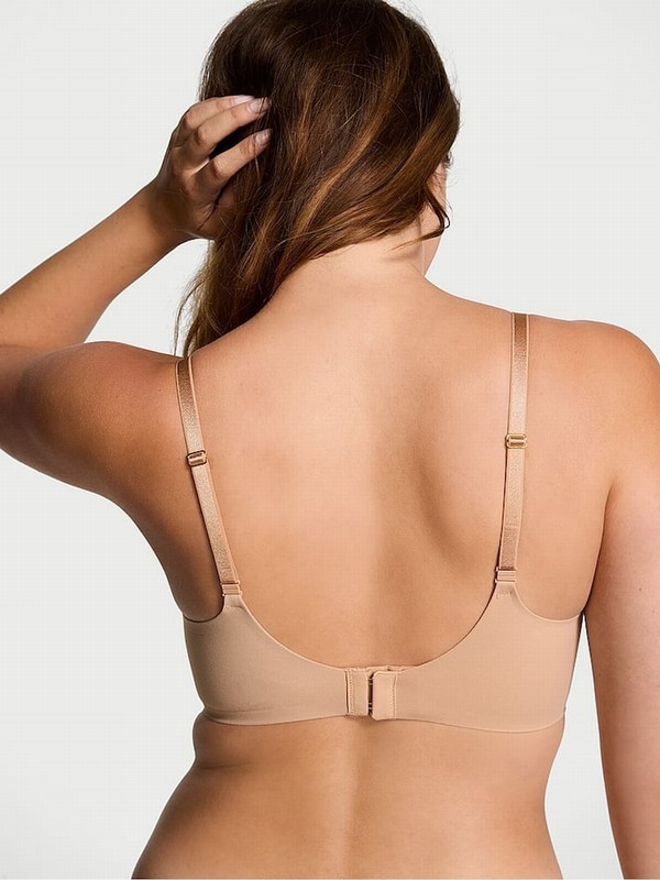 Beige Victoria Secret Praline Nude Non WiPush Up Smooth Bras | BWHYS1853