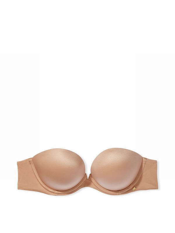Beige Victoria Secret Praline Nude Smooth Strapless Multiway Bras | LGNFP0197