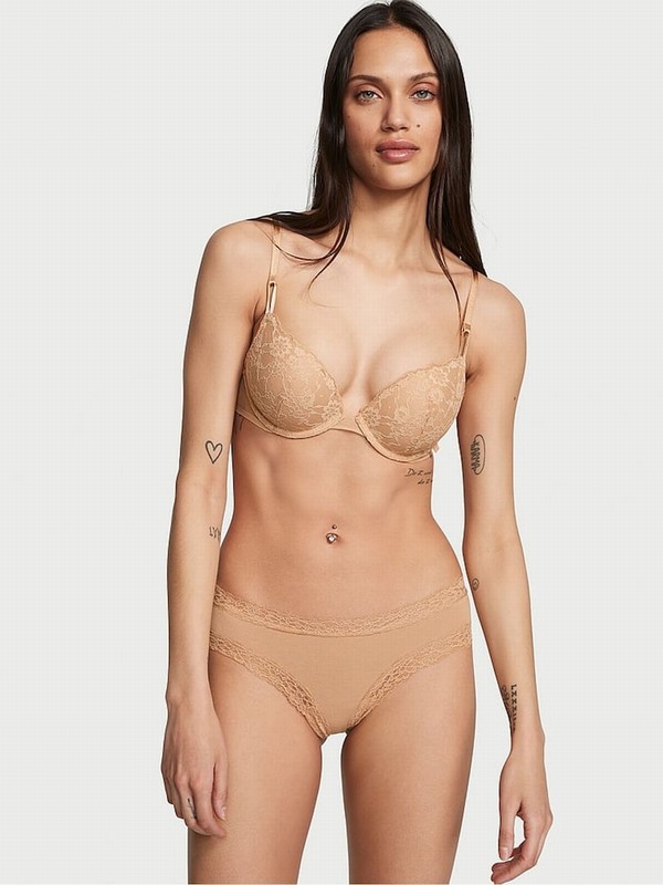 Beige Victoria Secret Praline Nude Underwear | BRLFH2579