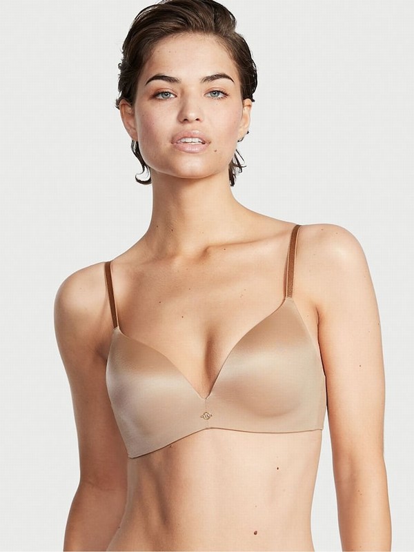 Beige Victoria Secret Sweet Praline Nude Smooth Non WiPush Up Bras | EASTV9152