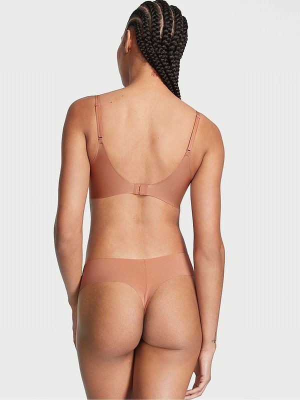Beige Victoria Secret Toffee Nude Thong Underwear | VCOQS0394