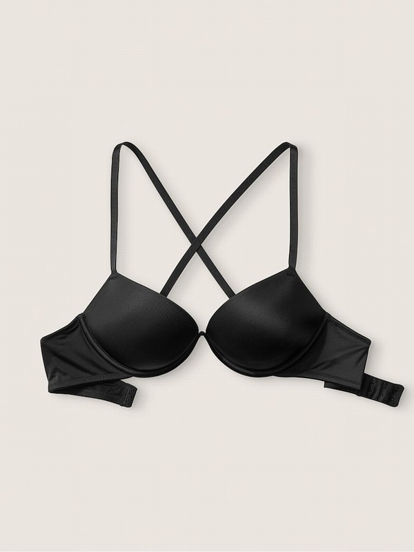 Black Victoria Secret Add 2 Cups Smooth Push Up Bras | HRMGB2871