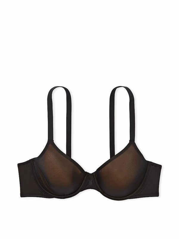 Black Victoria Secret AngeLightly Lined Full Cup Bras | LDFPW5746