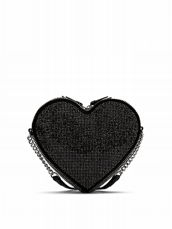 Black Victoria Secret Bucket Crossbody Bags | LDEST5309