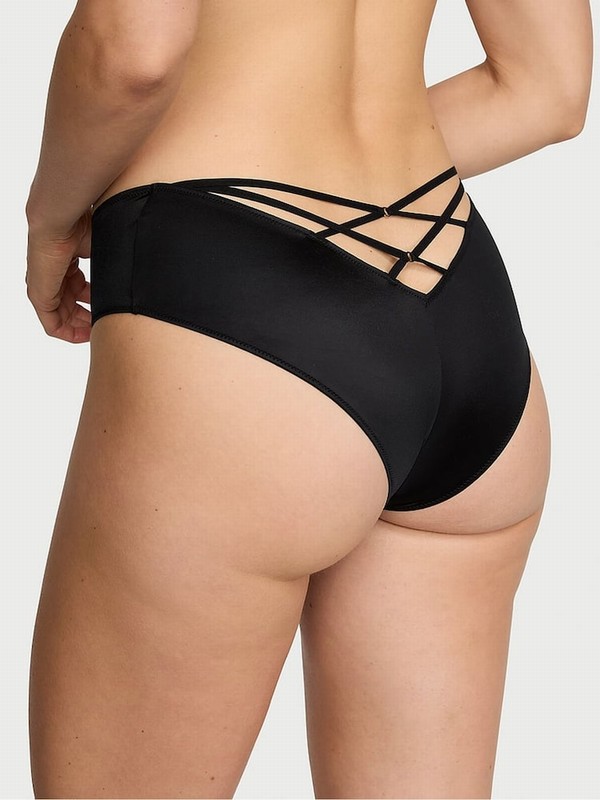 Black Victoria Secret Cheeky Underwear | OXYZH5738