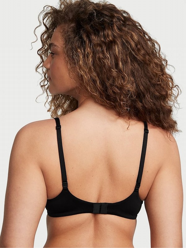 Black Victoria Secret Demi Invisible Lift Minimiser Bras | UFHIM9508