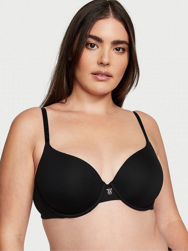 Black Victoria Secret Demi Lightly Lined Bras | WLEXO3725