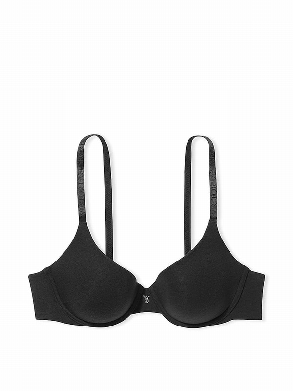 Black Victoria Secret Demi Lightly Lined Bras | WLEXO3725