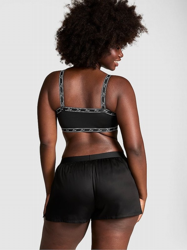 Black Victoria Secret Diamante Nightwear | OMUKT6714