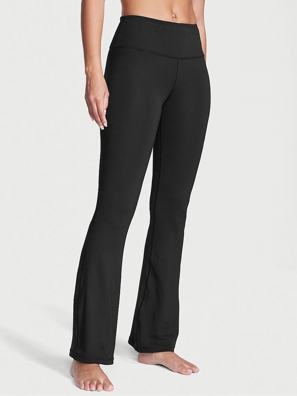 Black Victoria Secret Essential Flare Leggings | XJIVM4256