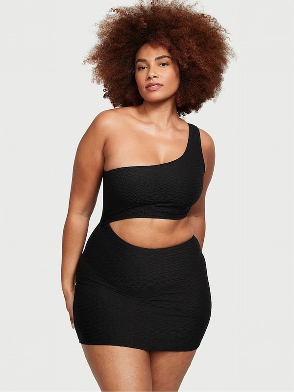 Black Victoria Secret Fishnet Swimsuits | DRBHK2465