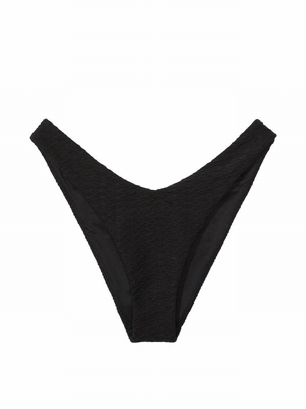 Black Victoria Secret Fishnetzilian Bikini Bottom | UXYKJ2657