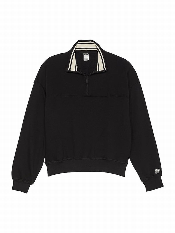 Black Victoria Secret Fleece Sweatshirts | MCTEL8049