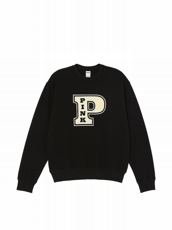 Black Victoria Secret Fleece Sweatshirts | LOKQN4953