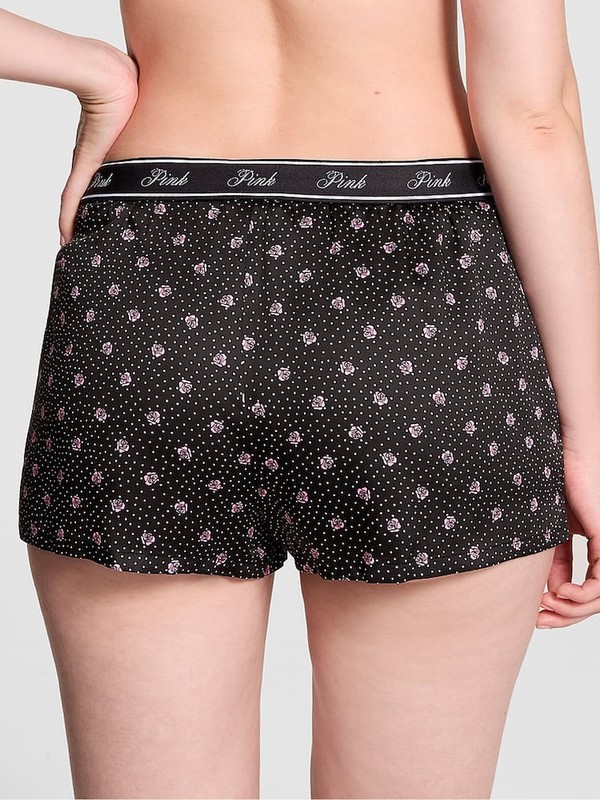 Black Victoria Secret Floral Nightwear | WQXSA0524