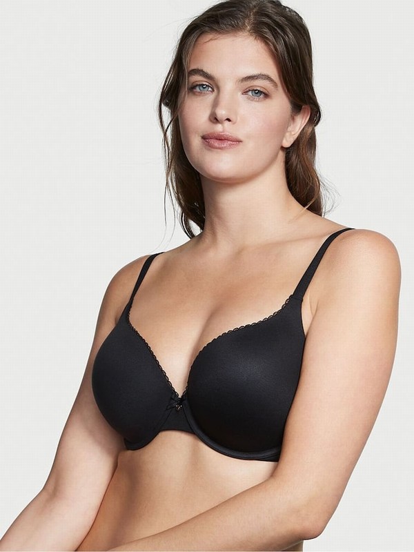 Black Victoria Secret Full Cup Push Up Bras | IFZAB9165