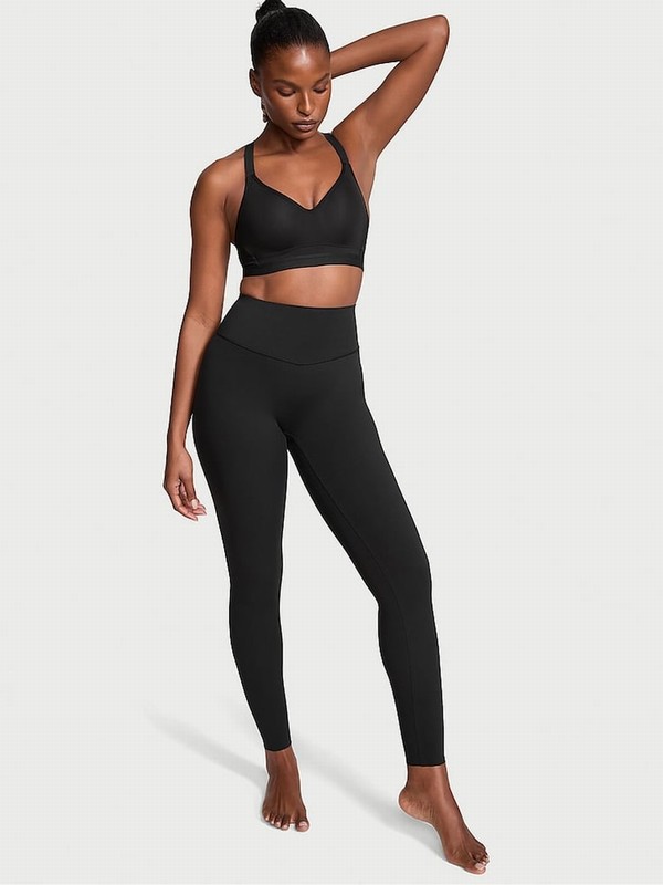 Black Victoria Secret Full Length VSX Elevate™ Leggings | QCMPS8032