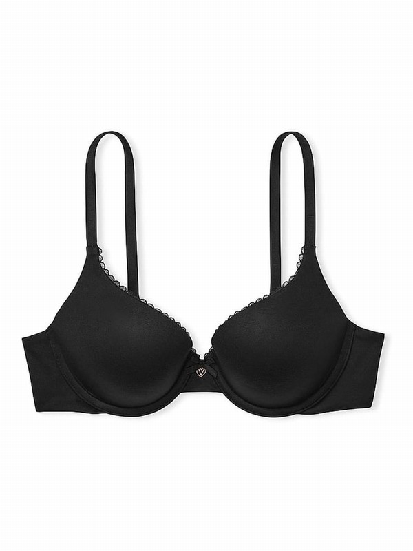 Black Victoria Secret Fuller Cup Bras | YGFAT3056