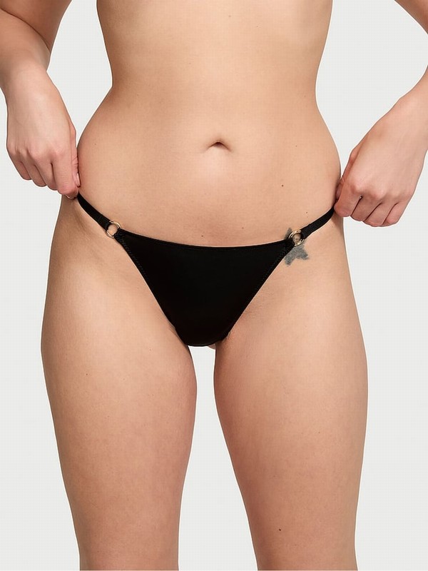 Black Victoria Secret G-String Underwear | CSFKR3516