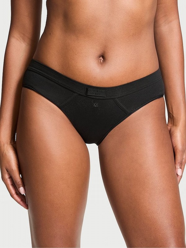 Black Victoria Secret Hipster Underwear | ZRYUA9814