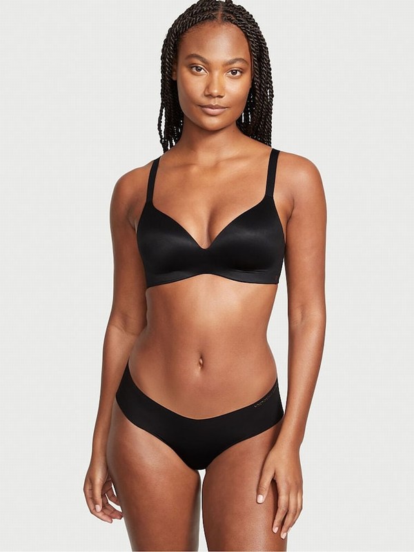 Black Victoria Secret Infinity Flex Lightly Lined Non WiFull Cup Bras | UWYRN4609