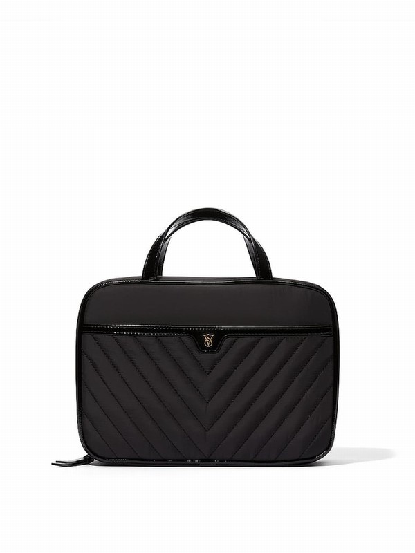 Black Victoria Secret Jetsetter Hanging Makeup Bag | OSLDY5342