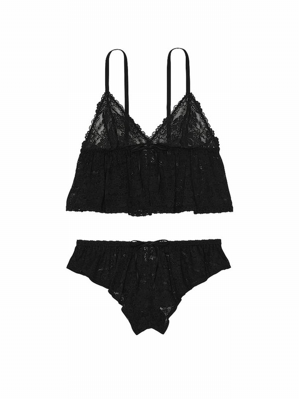 Black Victoria Secret Lace Cami Nightwear | JZPCS4190