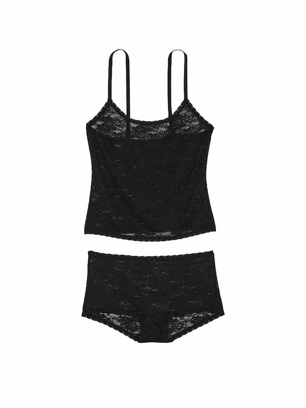 Black Victoria Secret Lace & Knicker Nightwear | IUFWV1482