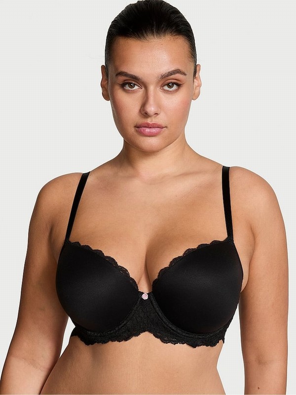 Black Victoria Secret Lightly Lined Demi Bras | EDJWV2385