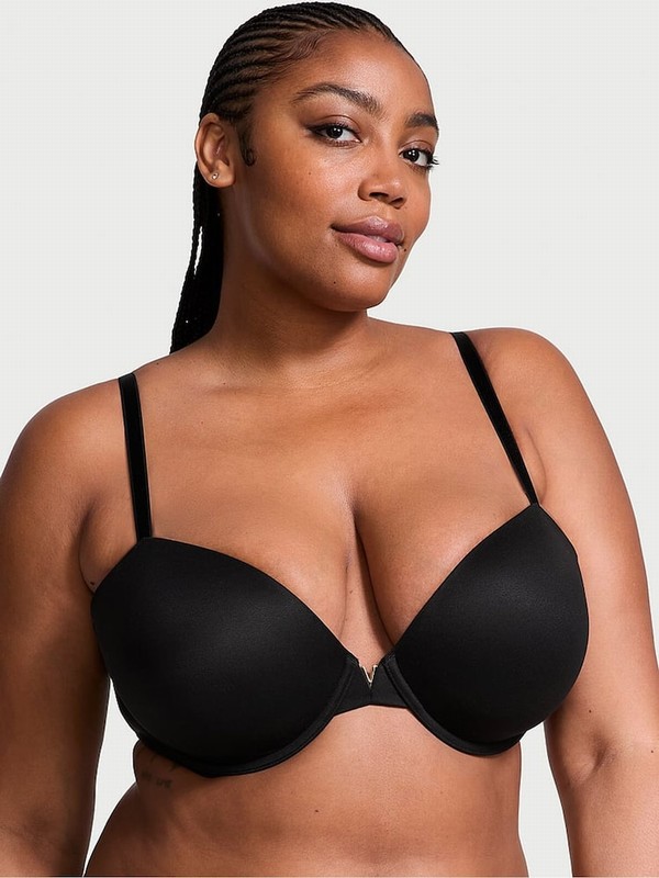 Black Victoria Secret Lightly Lined Demi Smooth Bras | TFOQA9860