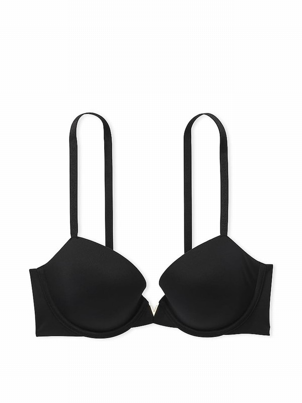 Black Victoria Secret Lightly Lined Demi Smooth Bras | TFOQA9860